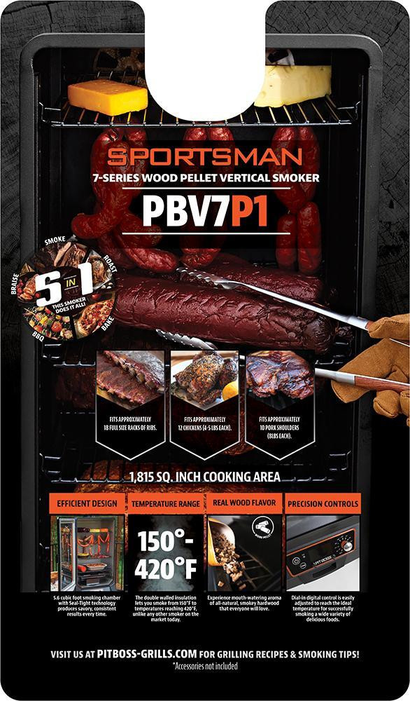 Pit Boss® Sportsman Series 7-Series Vertical Smoker - 6 racks and 1815 sq inches of cooking  (PBV7P1) 10843 in BBQs & Outdoor Cooking - Image 3
