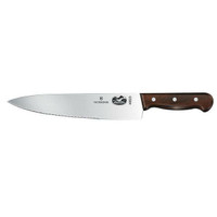 Victorinox 40023 10 Straight/Serrated Edge Chef Knife with Rosewood Handle*RESTAURANT EQUIPMENT PARTS SMALLWARES *