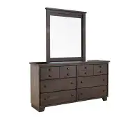 Birch Lane™ Aybel 6 Drawer 65" W Double Dresser with Mirror