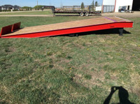BRAND NEW CANRAMP 25 TON LOADING DOCK RAMP 10 FT HYDRAULIC MOBILE PORTABLE LOADING RAMP DOCK HEIGHT
