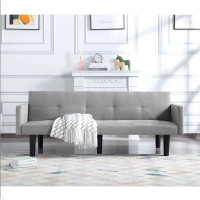 Winston Porter Winston Porter 74.8 Inch Futon Sofa Bed,Modern Adult Sofa,Foam Futon Sleeper For Livingroom(Light Grey)