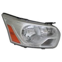 Head Lamp Passenger Side Ford Transit T-350 Cargo 2016-2019 Without Logo With Chrome Trim From 39859 High Quality , FO25