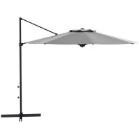 Arlmont & Co. 115.7'' Cantilever Umbrella with Crank Lift Counter Weights Included