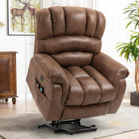 Latitude Run® Latitude Run® Tall Man Large Power Lift Recliner Chair With Extended Footrest For Elderly, Overstuffed Wid