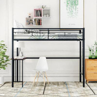 Mason & Marbles Twin Metal Bunk Bed With Desk