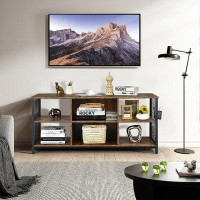 17 Stories 17 Storeys 3-tier Tv Stand For Tv''s Up To 65'''' Entertainment Media Centre W/storage Basket