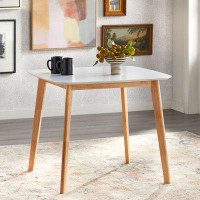 Ebern Designs Eppinger Modern Solid Wood Dining Table