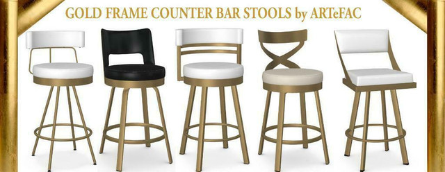 Gold Frame Furniture, Bar Stools, Kitchen Island High Chairs, Swivel Stools, Counter Height Stools in Dining Tables & Sets