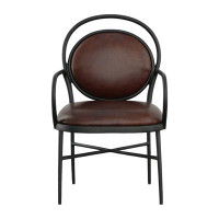 Fairfield Chair BD Warner Arm Chair in Chocolate/Black