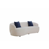 Brayden Studio Mid Century Modern Curved Sofa