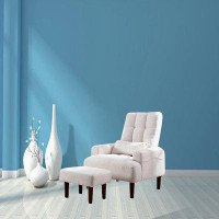 Latitude Run® Deareon 26.77'' Wide Tufted Lounge Chair and Ottoman