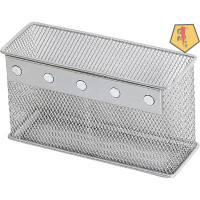 GN109 Magnetic Pencil Holder Wire Mesh Storage Basket Organizer With Strong Magnets Excellent For Whiteboard, Refrigerat