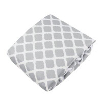Made in Canada - Harriet Bee Calvin Flannel Lattice Fitted Crib Sheet