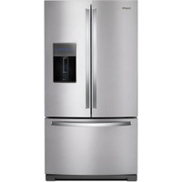 Whirlpool 36-inch, 26.8 cu. ft. Freestanding French 3-Door Refrigerator Water and Ice Dispensing System WRF757SDHZSP - M