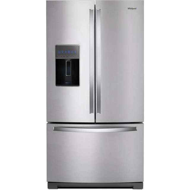 Whirlpool 36-inch, 26.8 cu. ft. Freestanding French 3-Door Refrigerator Water and Ice Dispensing System WRF757SDHZSP - M in Refrigerators in Toronto (GTA)