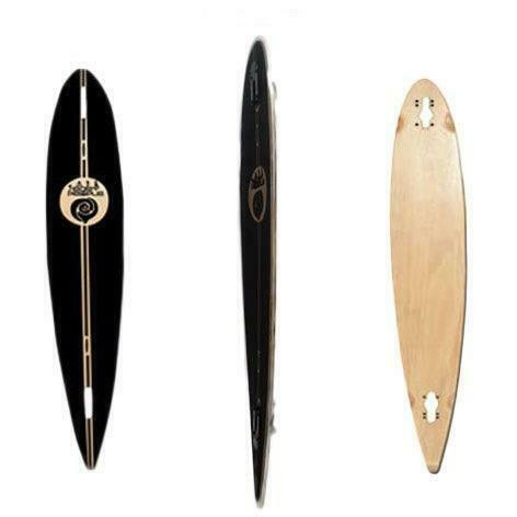 Easy People Longboard Pintail/ Kicktail Series Natural Deck + Grip Tape in Skateboard - Image 4