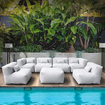 Ivy Bronx 6 - Person Patio Furniture Outdoor Sectional Conversation Set in Patio & Garden Furniture