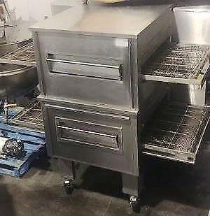 Double Stack of Gas Zesto Chain Drive Pizza Ovens Model CG3632 - in Other Business & Industrial