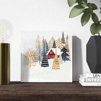 The Holiday Aisle® Christmas Chalet I by Victoria Borges - Painting Print on Canvas