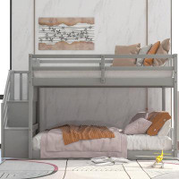 HomeRoots Twin over Full Bunk Bed by HomeRoots