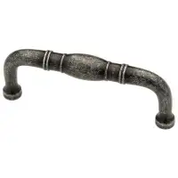 D. Lawless Hardware 3" Turned Centre Pull Antique Silver