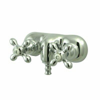 Elements of Design Hot Springs Double Handle Wall Mounted Clawfoot Tub Faucet