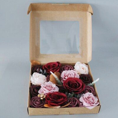 Primrue Fleurs artificielles, ensemble de bricolage, ensemble de roses en soie artificielle avec tiges pour bouquets de  in Home Décor & Accents in Québec