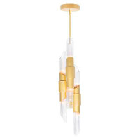 Everly Quinn 16 Light Pendant With Satin Gold Finish