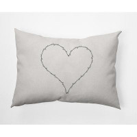 The Holiday Aisle® Hugs And Kisses Heart Valentine's Day Decorative Indoor Pillow