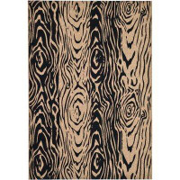 Martha Stewart Rugs Café camouflage/Tapis décoratif noir