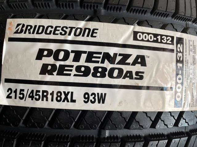 1 x 215/45/18 Bridgestone été nouveau in Tires & Rims in Laval / North Shore - Image 2