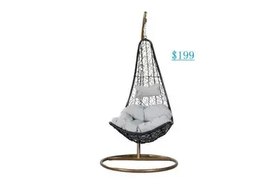 NEW IN BOX - RATTAN OUTDOOR HANGING CHAIRS (Starting from $199)