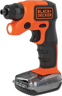 Small yet efficient! Black + Decker Light Driver 4v Max Cordless Rechargeable Screwdriver With Lithium Ion Battery