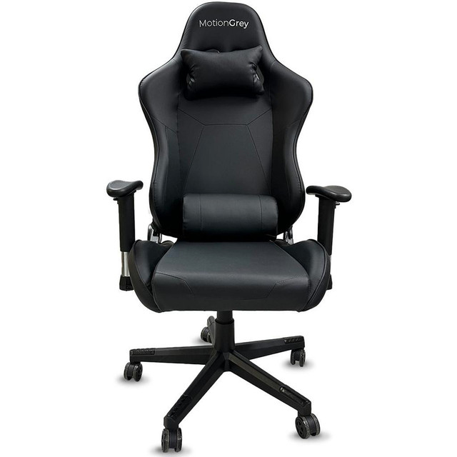 MotionGrey Enforcer - Office Gaming Chair, Ergonomic, High Back, PU Leather, with Height Adjustment, &amp; Headrest - Bl in Chairs & Recliners - Image 2