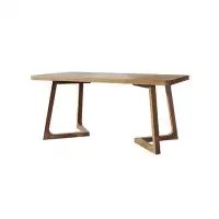AutoJoy Club 62.99" Nut-Brown Rectangular Solid Wood desks
