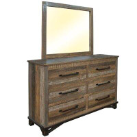 Artisan Home Furniture Loft Solid Wood 6 Drawer Double Dresser
