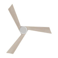 E 52 Inches DC Solid Wood Ceiling Fan with Remote
