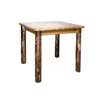 Loon Peak Glacier Country Collection Lodge Pole Pine Dining Table