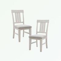 Wildon Home® Dining side Chair Set of 2 with Solid Wood legs and slat back