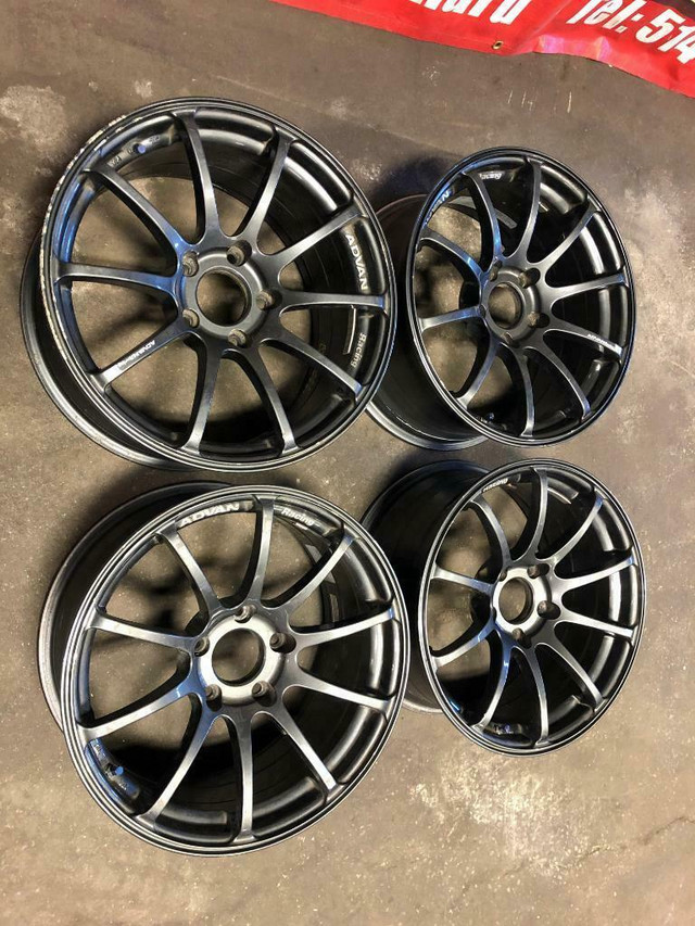 ADVAN RACING RS MAGS FOR SALE 17 INCH WHEELS 5X120  17X8.5JJ 35 in Tires & Rims in Québec - Image 4