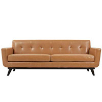 Hokku Designs Lefancy Engage Bonded Leather Sofa