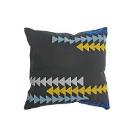 Corrigan Studio Polyester Embroidered Arrow Cushion Black - Set Of 2