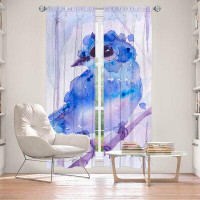 East Urban Home Lined Window Curtains 2-Panel Set For Window From East Urban Home By Dawn Derman - Bluebelle