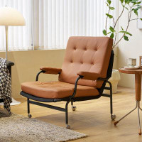 17 Stories Bonded Leather Armchair