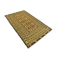 Isabelline One-of-a-Kind Warminster Hand-Knotted New Age Beige/Brown 3'6" x 6'3" Wool Area Rug