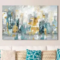 Made in Canada - Ivy Bronx 'City Views II' Painting Print on Wrapped Canvas