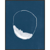 Latitude Run® Abstract In Blue Framed by Eleni Psyllaki For Paradissi Digital Art Print