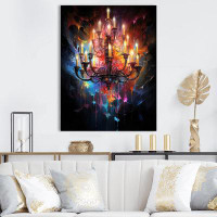 World Menagerie Chandelier Harmony In Chaos II - Glam Canvas Print