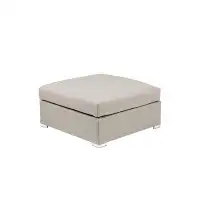 Latitude Run® Fabric Reversible Sectional Sofa With Ottoman In Grey
