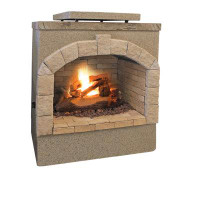 Cal Flame 59" H Propane Outdoor Fireplace